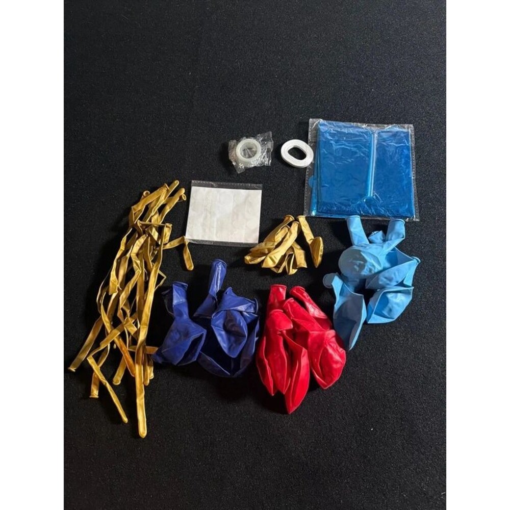 Assorted Red, Royal Blue, Light Blue & Gold-P